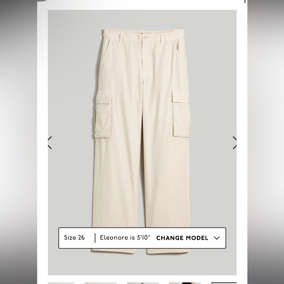 Madewell Low-slung Cargo Pant - Picture 5 of 6